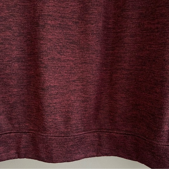 Burton Men's Oak Full-Zip Hoodie Utility Technical Dryride Heather Burgundy S - Picture 8 of 15